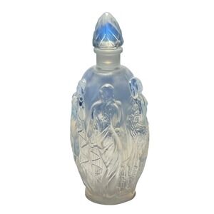 Sabino Paris Perfume Bottle La Ronde Fleurie Opalescent Art Glass Vintage 3.75in